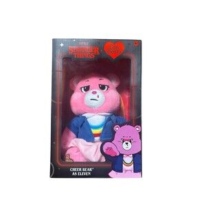 Netflix Care Bears x Stranger Things Cheer Bear as Eleven 12" Plush *New